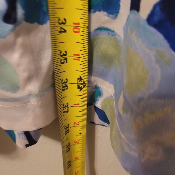 Natori‎ Oversize Beach Cover Up Womens XS Floral Beachy Sheer Lightweight - Picture 6 of 8